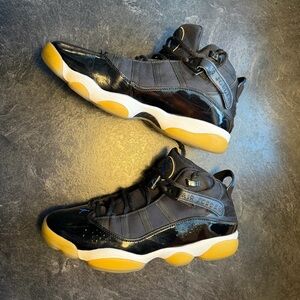 Nike Air Jordan 6 Rings Shoes Black Ice 322992-011 Men's Size 11 Sneakers